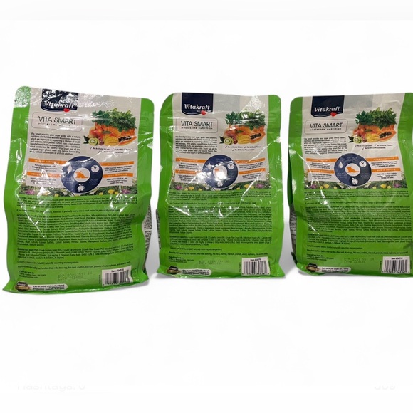 Vitakraft vitasmart natural pelleted diet sugar glider food-3 bags NWT! - Picture 2 of 6